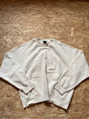 Men's Oversized Cream Crewneck Sweatshirt - H&M